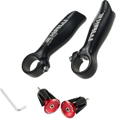 Produktbild von Famanu Fahrradgriffe 222 mm - rot - für MTB, Rennrad & Mountainbike