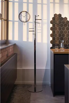 Produktbild von MAUL Garderobe MAULcaurus chrome 7 Haken Standfuß 177 cm silber