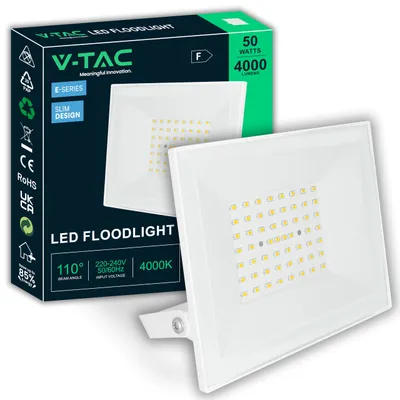 LED-Außenstrahler 50W 4000lm kaltweiß 6500K IP65 Aluminium