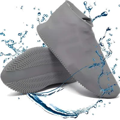 Produktbild von Wasserdichte Silikon-Überschuhe Rutschfeste Wiederverwendbare