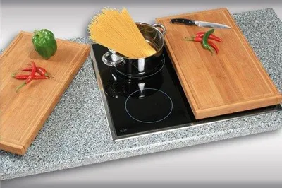 Produktbild von Famanu Abdeckplatte Bamboe - Vielseitige Schneideplatte - 50x28x4 cm - Natur