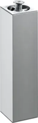Image de Pied meuble carré HETTICH réglable acier mat gris