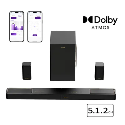 Produktbild von ULTIMEA Skywave F40 Boom Soundbar mit Dolby Atmos, 360° SurroundX Audio mit oben gerichtete Kanäl, 460W