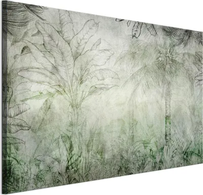 Zdjęcie produktu dla Obraz na płótnie do salonu LUMASOUL, motyw dżungli, 90x60 cm, 1-częściowy obraz, idealny do sypialni, przedpokoju, biura i kuchni, nowoczesny motyw graficzny