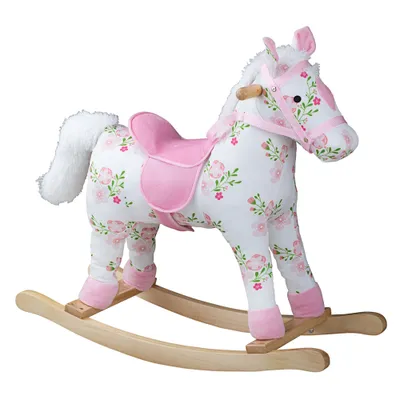 Obrázek produktu pro Bigjigs Toys Dřevěný houpací kůň s květy