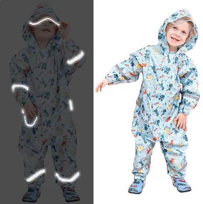 Wasserdichte Atmungsaktive Regenjacke für Kinder aus 100% Polyester, Hauptbild