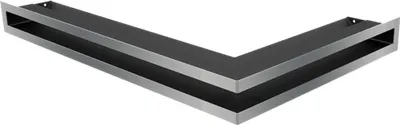 Produktbild von Eck-Lüftungsgitter LUFT links 60x40x6 Edelstahl Slim