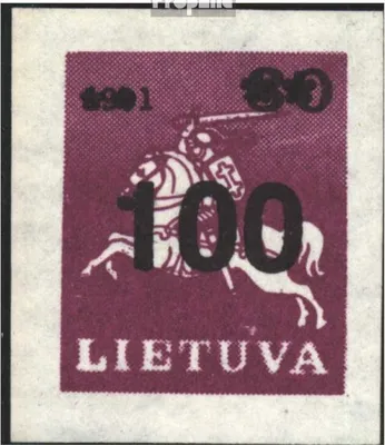 Produktbild von Briefmarken Litauen 1991 Mi 472,480-481,522 (kompl.Ausg.) un Reiter
