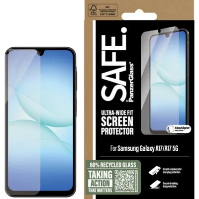 Immagine prodotto di SAFE by PanzerGlass Ultra-Wide-Fit Protezione schermo per Samsung Galaxy A17 - compatibile con cover