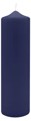 Produktbild von Spitzkopf Stumpen Kerzen Nachtblau Dunkelblau 25 x Ø 7 cm, 6 Stück