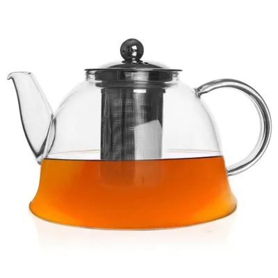 Produktbild von ORION Glaskanne Glaskrug Teekanne mit Teesieb 1,65l