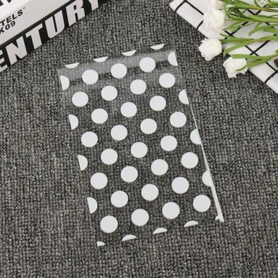 Productafbeelding van CHPN – Cadeautasjes – Partytasjes – Snoeptasjes – Geschenktasjes – 25 stuks – Goodiebags – Transparante zakjes – Rond – Gestreept – Koekjeszakjes