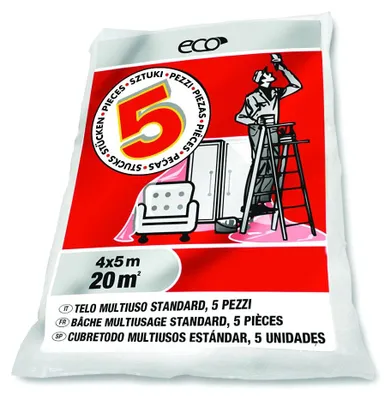 Produktbild von Nespoli D0990050 Abdeckplane, 4 x 5 m, 5 Stück