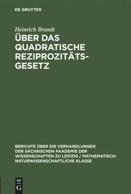 Produktbild von Über das quadratische Reziprozitätsgesetz