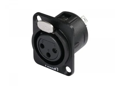 Immagine prodotto di Connettore HICON XLR per montaggio a pannello 3 pin HI-X3DF-M