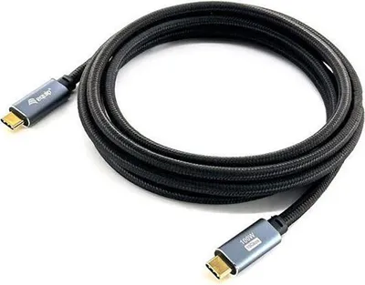 Produktbild von Equip USB 3.2 Gen 2 C-auf-C-Kabel, M/M, 3,0 m, PD100W , 4K/60Hz, 10Gbps, Schwarz, 3 m, USB C, USB C, USB 3.2 Gen 2 (3.1 Gen 2), 10 Gbit/s, Schwarz
