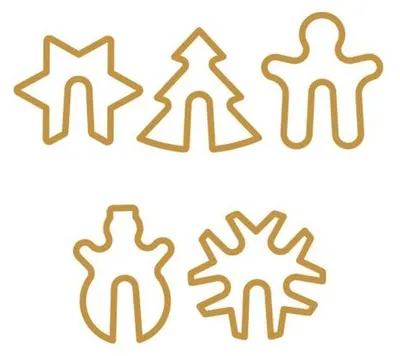 Produktbild von Ausstechformen für Tassenkekse DELÍCIA, 5 St., Weihnachten