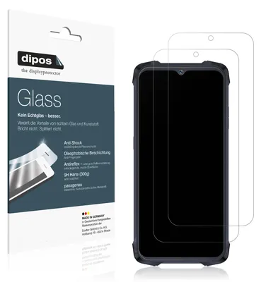 Produktbild von 2x Schutzfolie für Cubot KingKong 9 matt - Anti-Shock 9H Folie dipos Glass Kunststoffglas