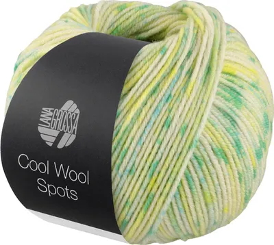 Produktbild von Lana Grossa - Cool Wool Spots 5007 creme jade zitrusgelb mint zartgrün