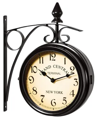 Immagine prodotto di Monzana Orologio da Parete Stile Industriale Bifacciale Accessorio Design Retrò Stazione Ferroviaria