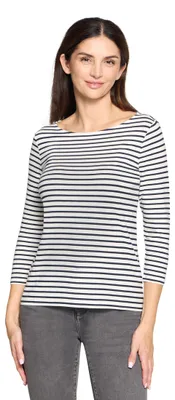 Produktbild von Betty Barclay Collection (264) Shirt Kurz 3/4 Arm, Cream/Dark Blue 1883 1883 46