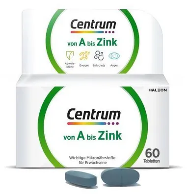 Produktbild von Centrum A-Zink Tabletten 60 St