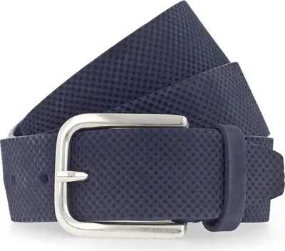 Produktbild von Vanzetti Leder Gürtel 40mm Leather Belt W80 Navy dunkelblau