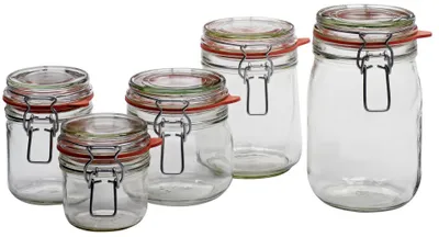 Produktbild von Drahtbügelglas 'Bocal' mit Dichtungsring, 634 ml