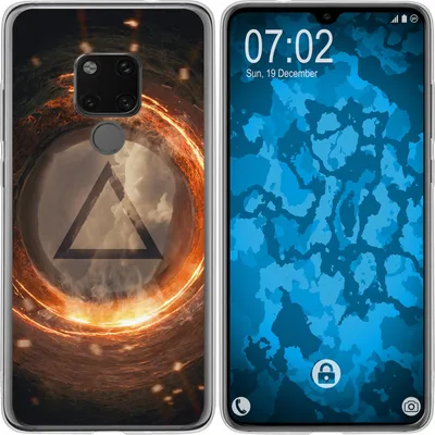 Produktbild von PhoneNatic Case kompatibel mit Huawei Mate 20 Silikon-Hülle Element Feuer M3