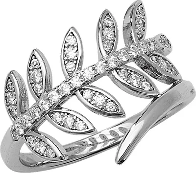 Produktbild von Wunderschöner 925 Sterling Silber Damen - Motivring mit Zirkonia, 57 (18.1); TRS22466RSP