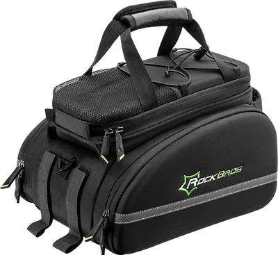 Imagen del producto de Bolsa para bicicleta Rockbros A6-03Bk, de 35 litros, para portaequipajes, con bolsillos plegables, color