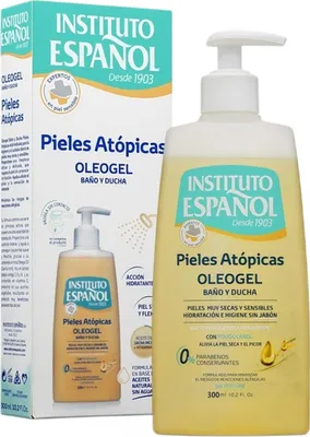 Produktbild von Instituto Español 8411047108536, Duschgel, 300 ml, Erwachsene, Körper, trockene Haut, Empflindliche Haut, Anti-Reizung, Feuchtigkeitsspendend, Schutz, Glättend