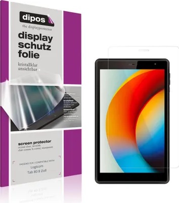 Image de 2x Film de protection d'écran pour Logicom Tab 80 8 Zoll protecteur clair dipos