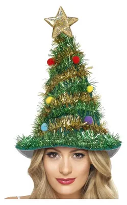 Produktbild von Weihnachtlicher Hut mit Lametta