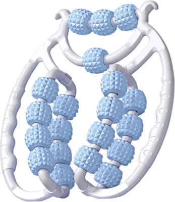 Produktbild von Beinmassagerolle, Anti-Cellulite-Lymphdrainage, Tiefengewebetherapie, Oberschenkel, Arm, Rücken, Schulter, Muskelentspannung, Massagegerät mit 13/20 Rollen