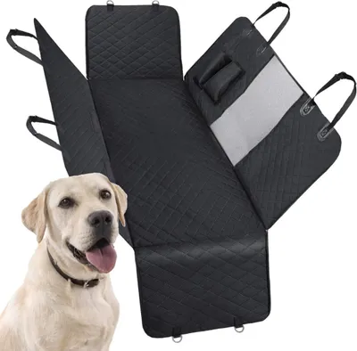 Produktbild von Auto Hundedecke Schutzdecke Hund Autoschondecke Rücksitz Kofferraum Kratzfeste - Schwarz