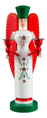 Imagen del producto de Figura navideña de ángel con borlas, altura 32 cm, NUEVA