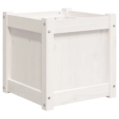 Zdjęcie produktu dla vidaXL Sadzarka biała 40x40x40 cm z litego drewna sosnowego