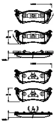 Produktbild von TRISCAN Bremsbeläge Bremsklötze HINTEN 8110 23033