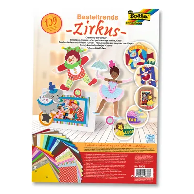 Produktbild von folia Bastelset Basteltrends Zirkus 109 Teile