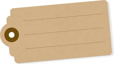 Produktbild von itenga Sticker Tag Anhänger 50x Geschenkaufkleber 9,0 x 4,5 cm