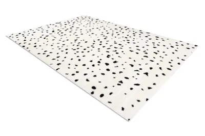 Zdjęcie produktu dla Dywan MODE 8508 kropki krem / czarny beżowy 120x170 cm