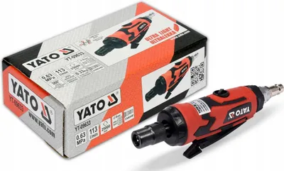 Produktbild von Yato YT-09633, Schleifer für gerade Form, Rot, 25000 RPM, 113 l/min, 6.35 (1/4"), 6,3 bar