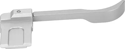 Imagen del producto de Empuñadura metálica, cubierta para el flash (accesorio) para A6700, diseño de una sola pieza en aleación de aluminio, rotación de 90 grados, estructura ergonómica para equilibrio y comodidad (plateada)