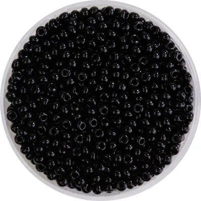 Produktbild von PermaLux Rocailles, 2,6 mm, 17 g, Schwarz