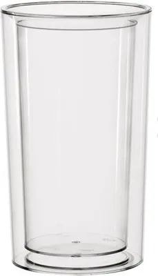 Produktbild von APS Flaschenkühler, transparent, PURE Serie, SAN-Kunststoff, doppelwandig für beste Isolierung, Außendurchmesser 135 mm, Innendurchmesser 105 mm, Höhe 230 mm, für 0,7-1,5 L Flaschen, zeitloses Design von Sieger Design, Modell 36063, nicht spülmaschinengeeignet