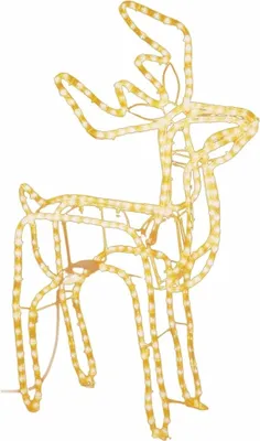 Image de vidaXL Silhouette de renne LED blanc chaud 76x42x87 cm