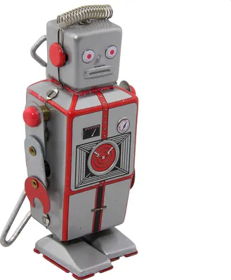 Produktbild von Roboter - Silber - Blechroboter