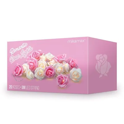 Produktbild von Romantische Lichterschleife - Rosen - 20 LED-Lichter