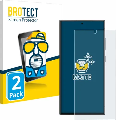 Produktbild von 2x BROTECT Schutzfolie für Samsung Galaxy S24 Ultra (case-friendly) Displayschutz Displayschutzfolie Folie Matt Entspiegelungsfolie